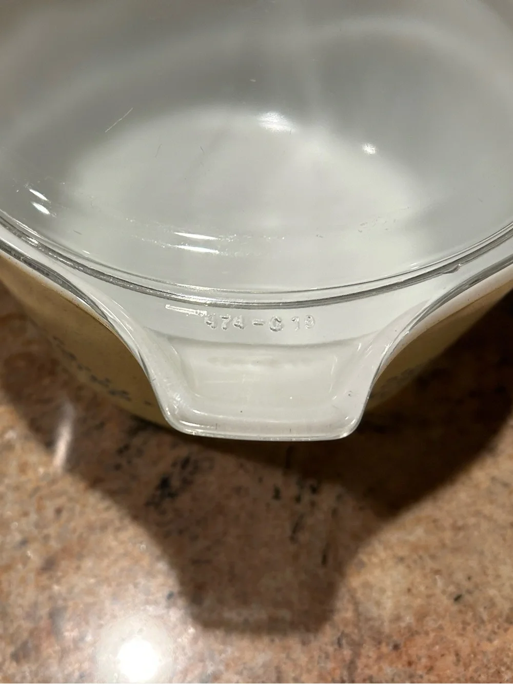 Pyrex #474-B 1.5Qt “Homestead” Cinderella Casserole w/Pyrex Glass Lid #474-C